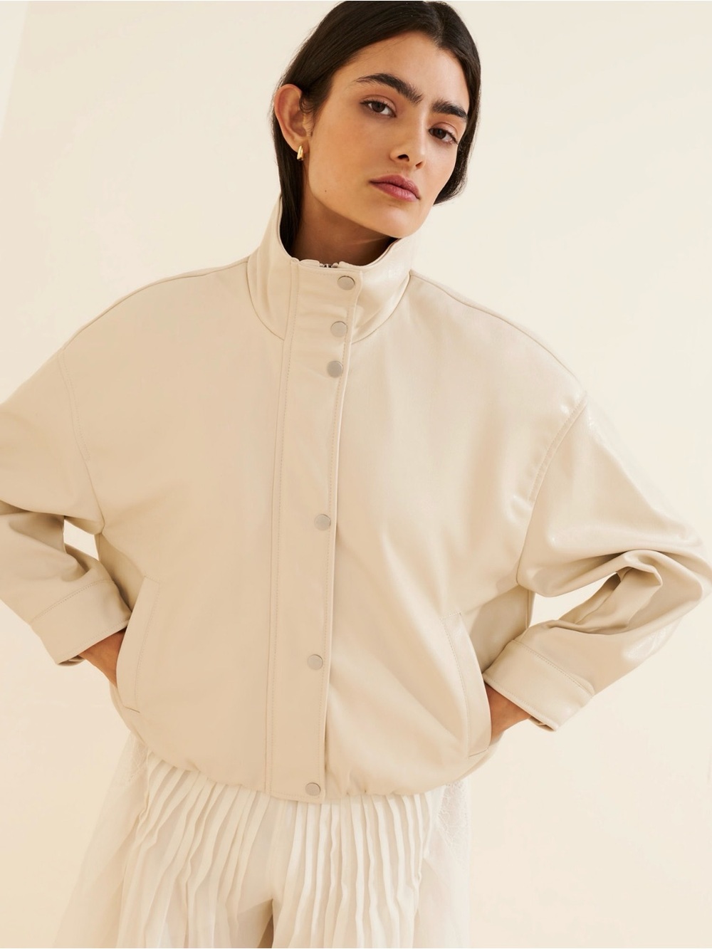 Anthropologie Pilcro Cohen Funnel Neck Bomber Jacket (S) $188 retail